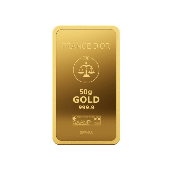 Lingot Or 50g